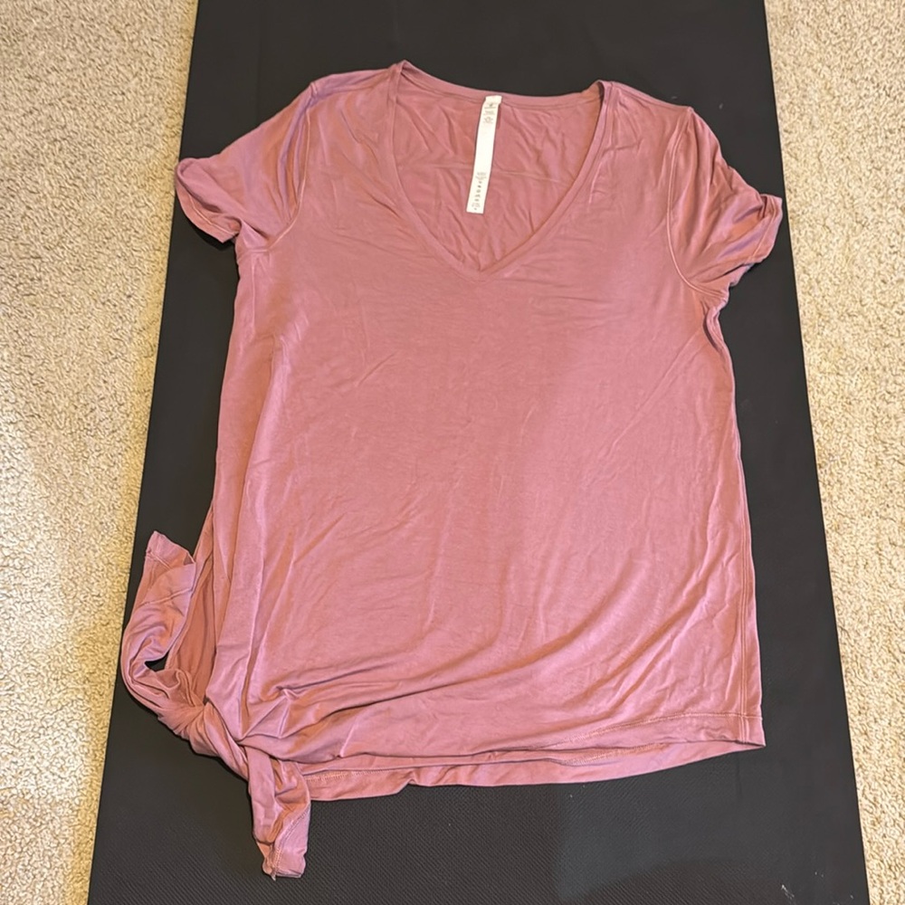 Lululemon Mauve Asymmetrical Tee Shirt